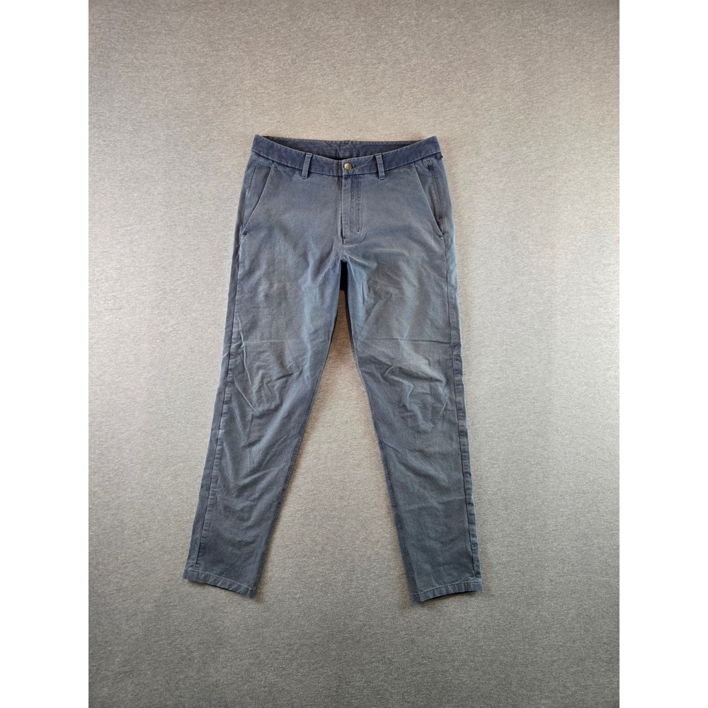 Lululemon Commission Pants Mens 33x30 Faded Blue Chino Stretch‎ Performance Slim